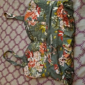 BOG Collective Floral Crop Top